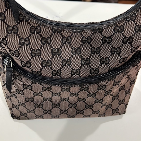 Vintage Gucci Monogram Bag Brown - Picture 5 of 10